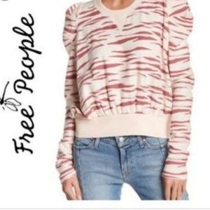 Free People Zebra Sweater